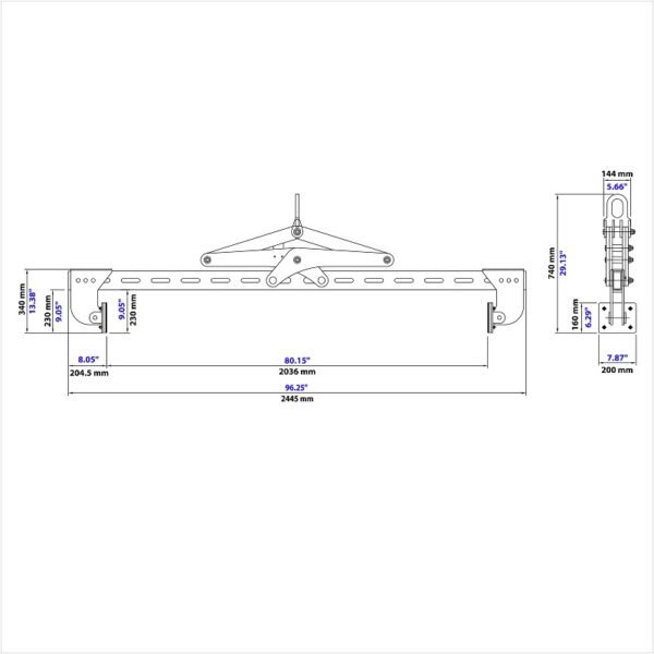 Horizontal Stone Lifting Clamp AHLC-2010 - Image 7